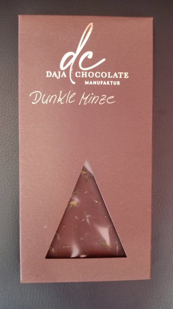 Daja Chocolate Dunkle Schokolade mit Minze