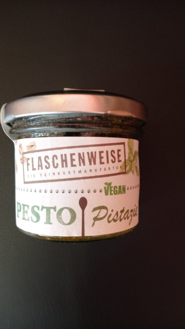 Flaschenweise Pistazien Pesto