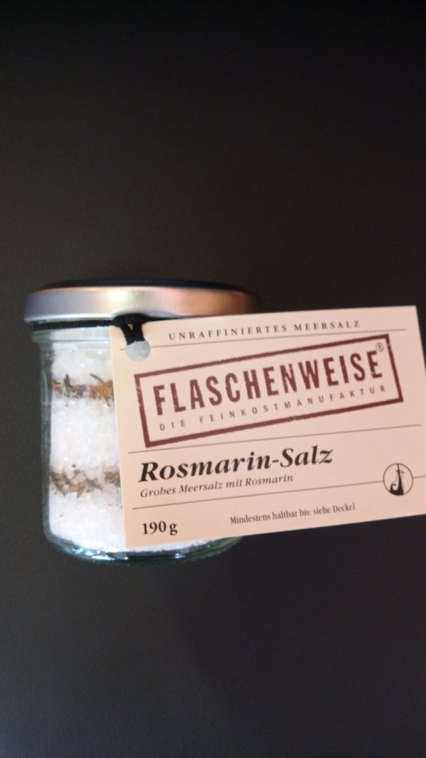 Flaschenweise Rosmarin-Salz